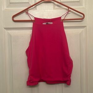 NWT Gaze pink crop top size small